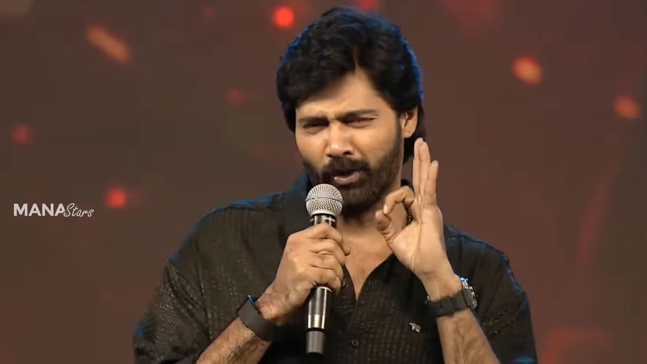 Actor Naveen Chandra Superb Kannada Speech @ Mark Movie Pre Release Event