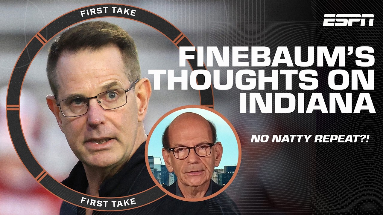 Paul Finebaum to Indiana 🗣️ 'SLOW DOWN...you're not winning the National Championship!' | First Take