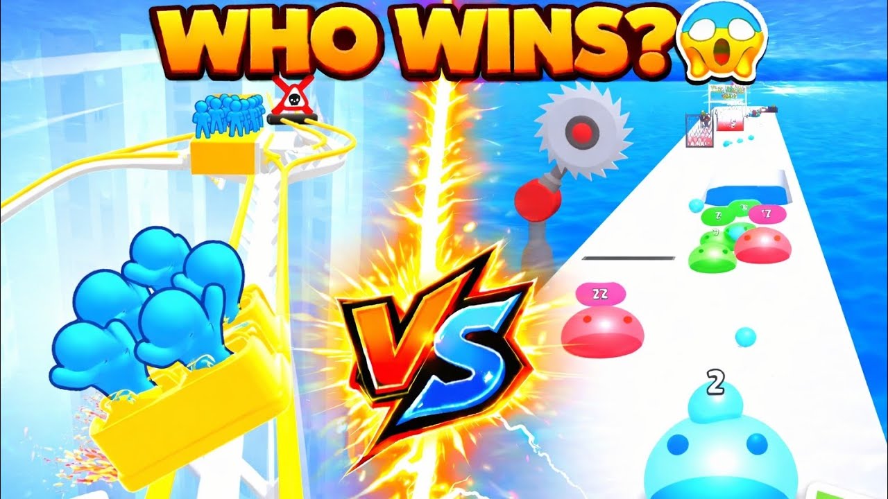Slime Run Race vs Runner Coaster | Ultimate Runner Challenge!