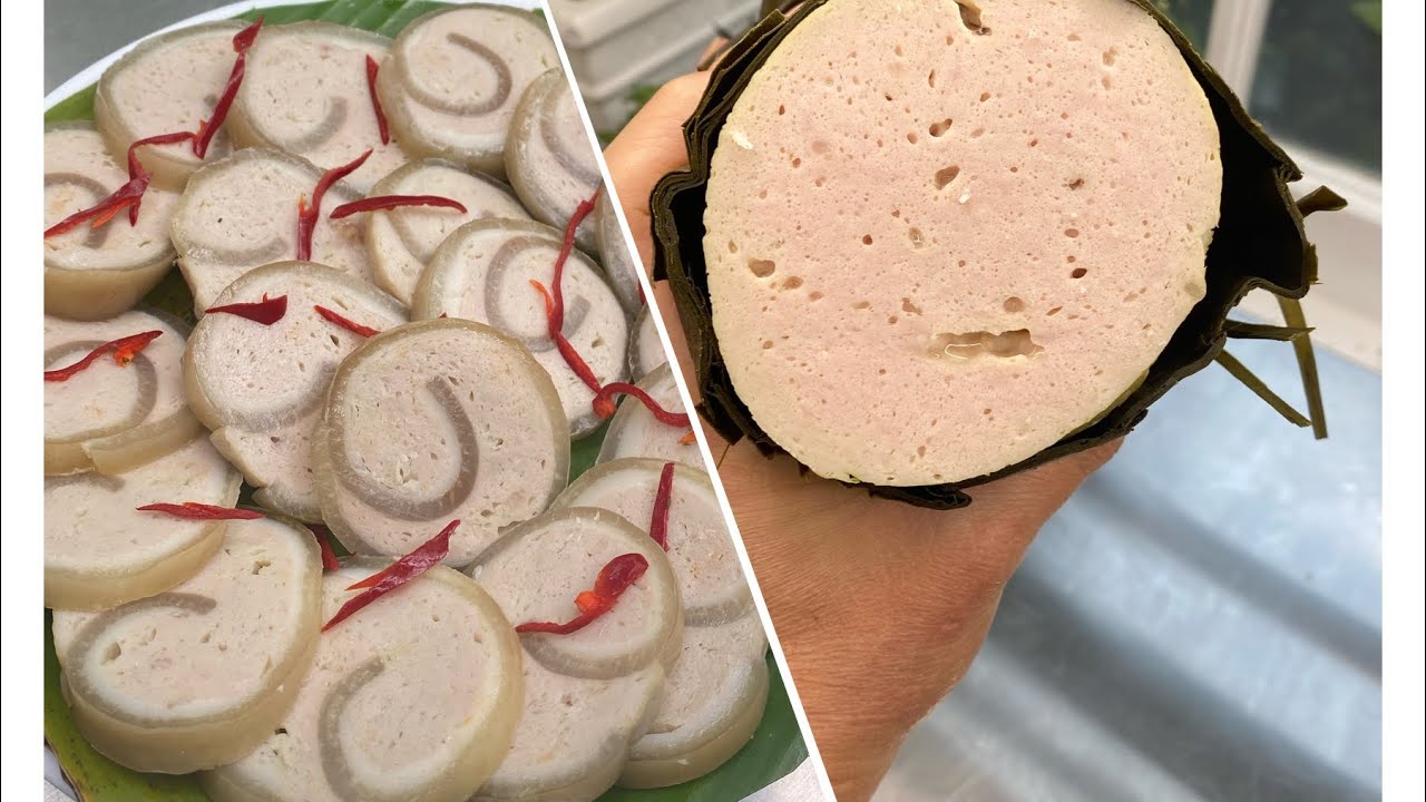 Cách Làm Giò Sống, Chả Da Heo, Chả Lụa Với Máy Xay Nhỏ 250W - Vietnamese Steamed Pork Roll