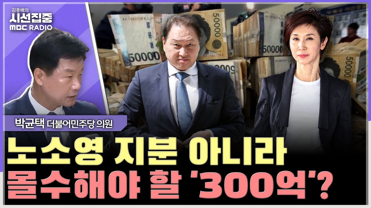 [시선집중] '최태원-노소영' 이혼소송으로 본 범죄비자금 환수 문제...