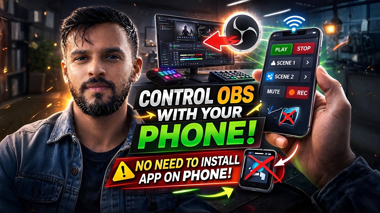 Control OBS + Death Counter from Phone (No App On Phone!)