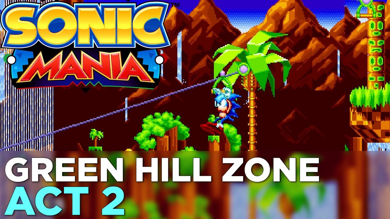 SONIC MANIA: Green Hill Zone Act 2 Gameplay
