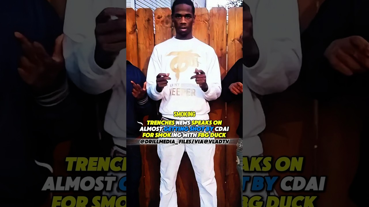 #TRENCHESNEWS SPEAKS ON ALMOST GETTING SHOT BY #CDAI 🔒FOR SMOKING WITH #FBGDUCK 🕊️ #chiraqdrill