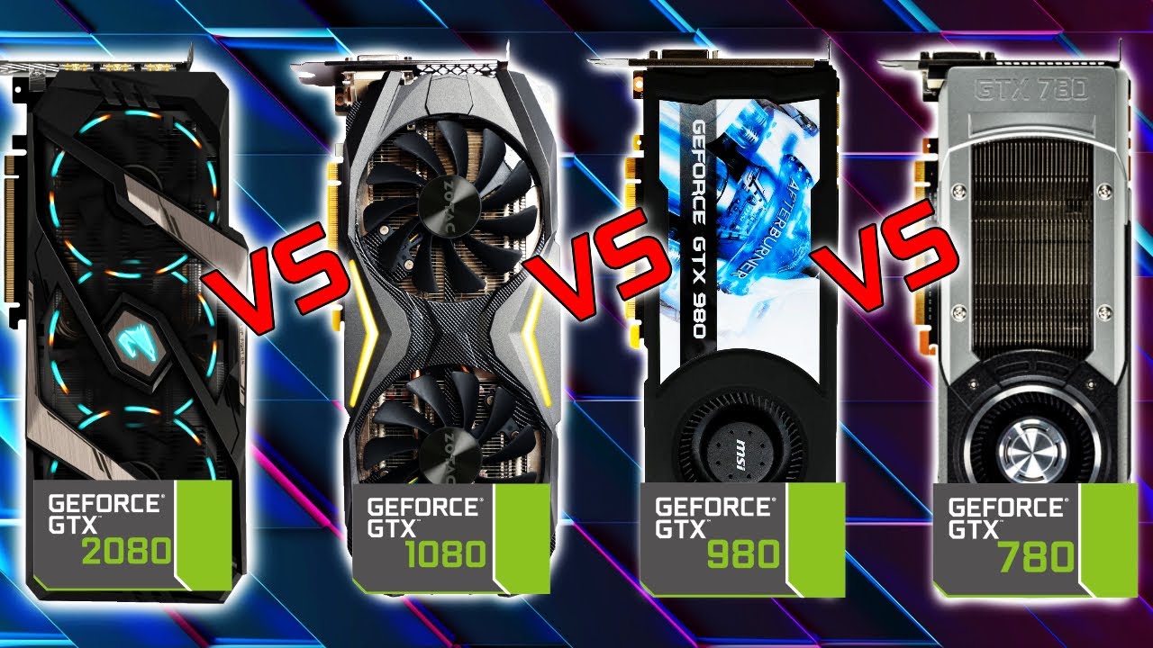 GTX 780 vs GTX 980 vs GTX 1080 vs RTX 2080 &ndash; Gaming Benchmarks in 10 Games