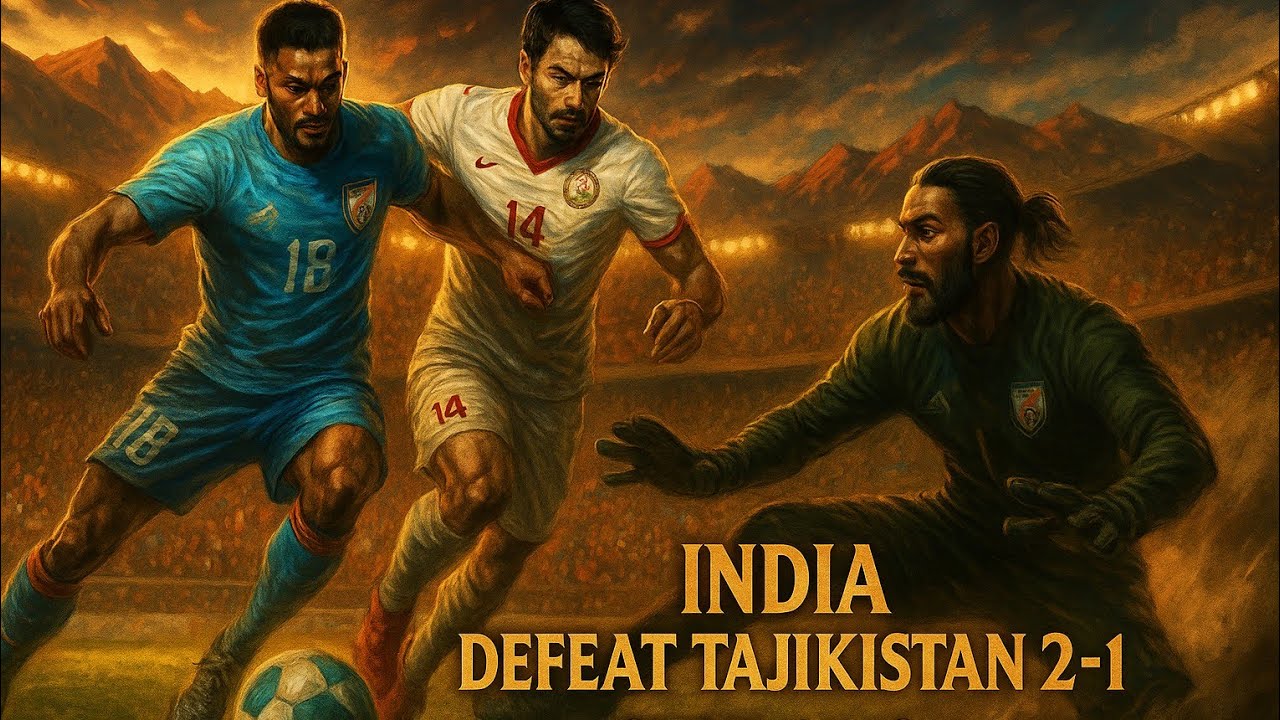 India’s Epic 2-1 Win Over Tajikistan in CAFA Nations Cup 2025: Heroes Rise! 