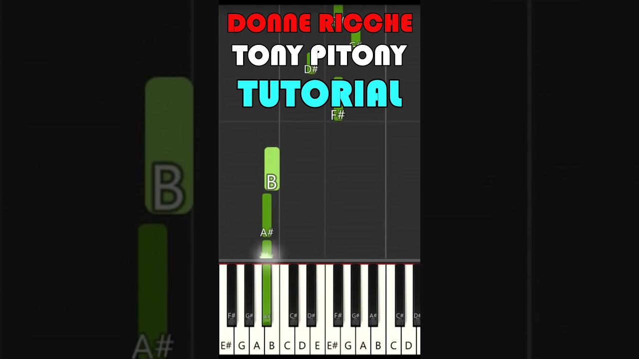 DONNE RICCHE - TONY PITONY (acoustic version)  -  tutorial ritornello (mano destra) 