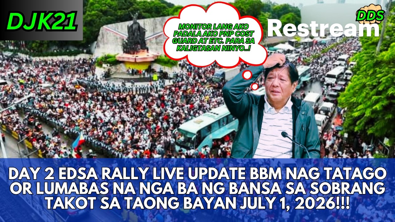 EDSA RALLY LIVE COVERAGE UPDATES JULY 01, 2026❗#philippines #inc #duterte #vpsara #ofw