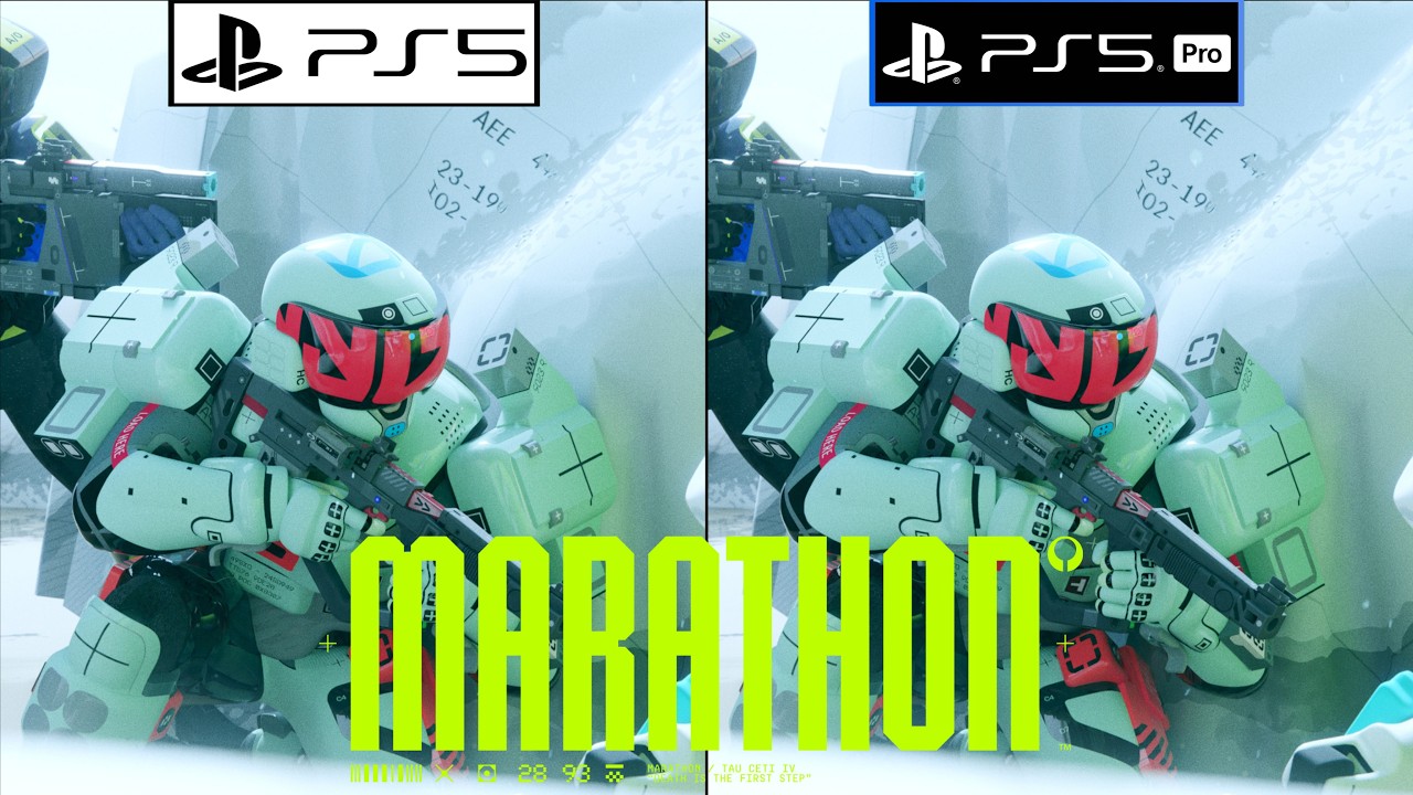 Marathon PS5 vs PS5 Pro - Graphics Comparison - Framerate - 4K