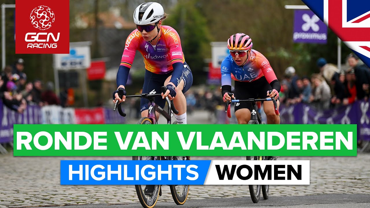 Watt Bomb On The Oude Kwaremont! | Ronde Van Vlaanderen 2023 Highlights - Women