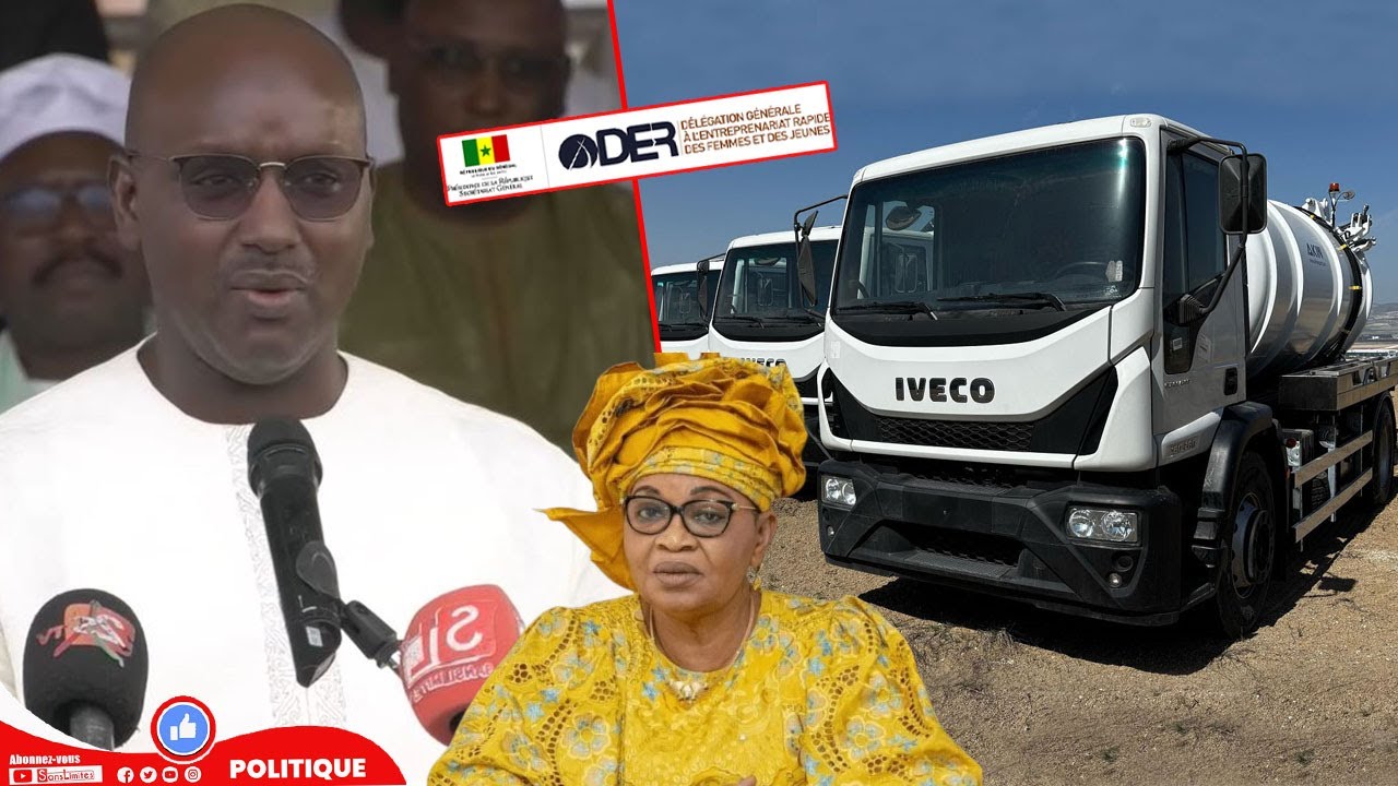 Ceremonie de remises de clefs des nouveaux camions hydrocureurs du PARC par Cheikh Tidiane Dièye