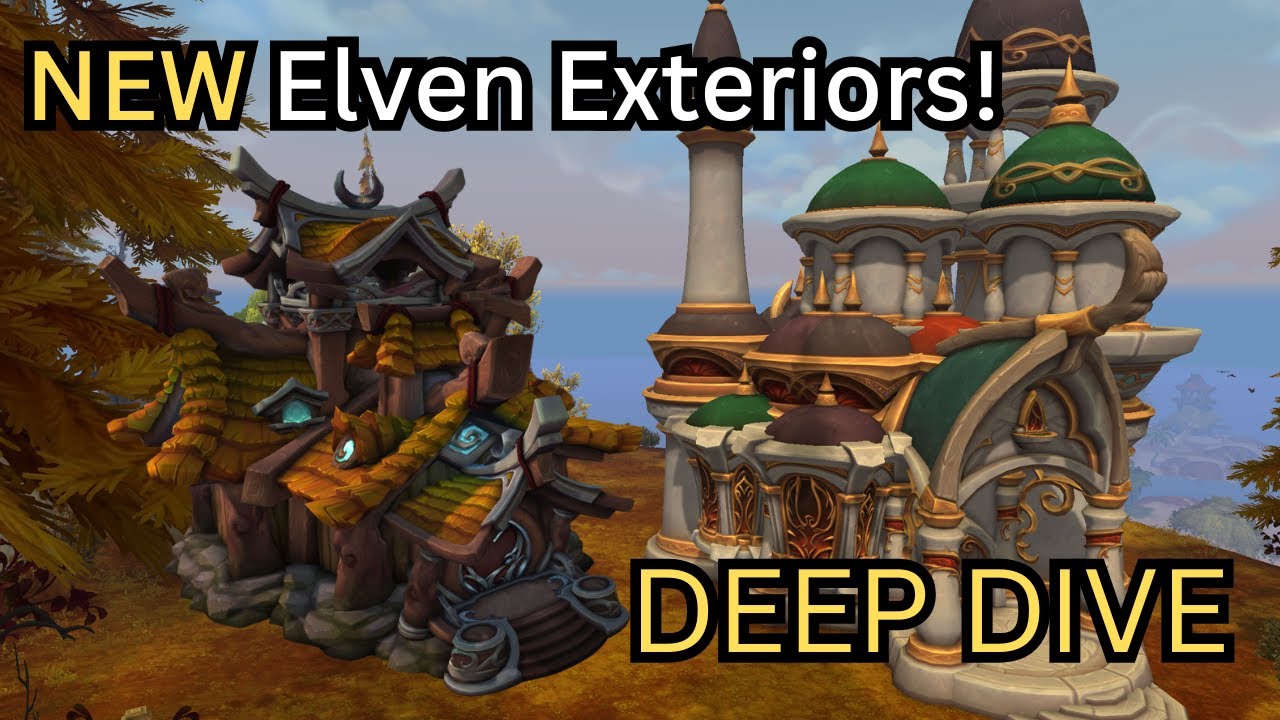 Blood Elf and Night Elf NEW Housing Exteriors DEEP DIVE- WoW Midnight Beta