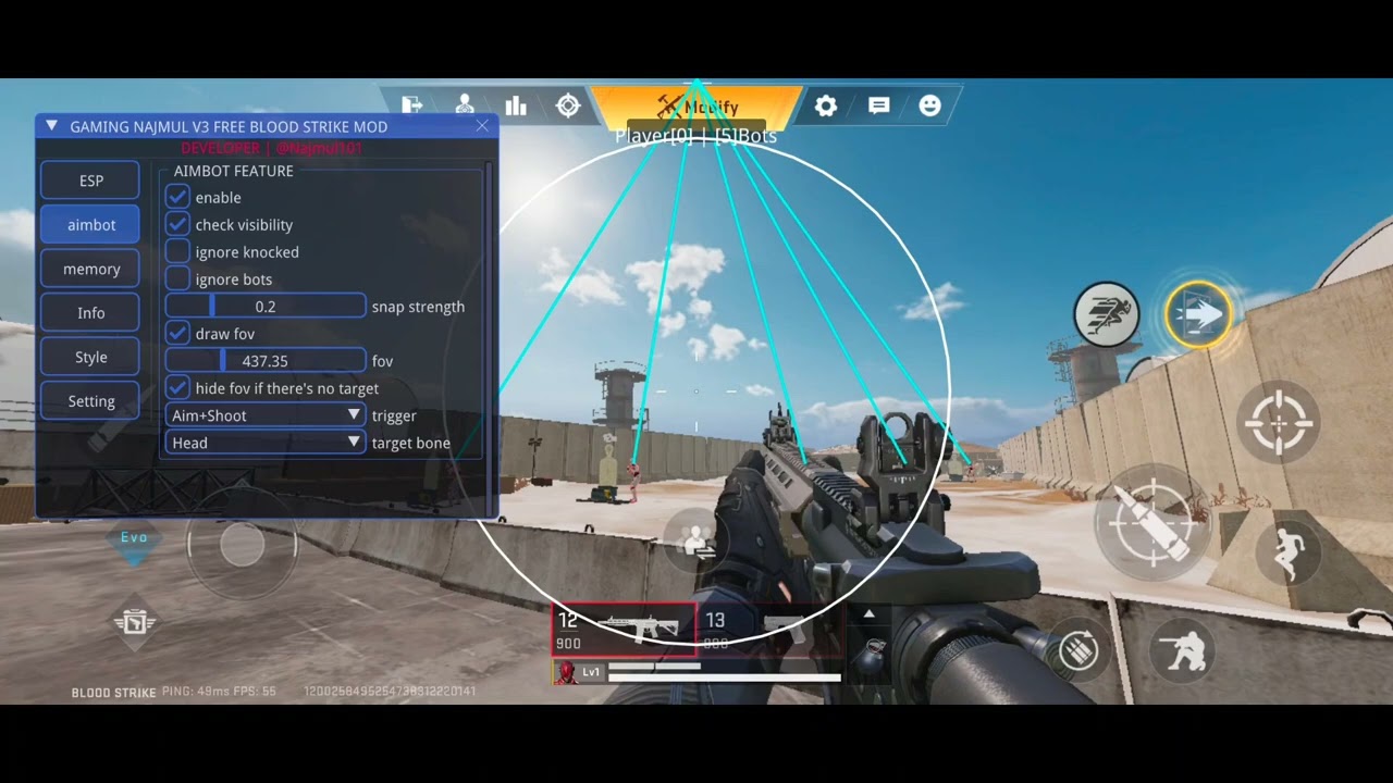 ⚡Update Mod⚡Blood Strike Mod Apk Mod Menu VIP ESP Line Fix AIMBOT Max Graphics FPS 2026