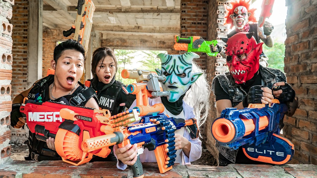 3T Nerf War: ALPHA Nerf Guns Battle - Elite Agent Unravels Urban Crime!