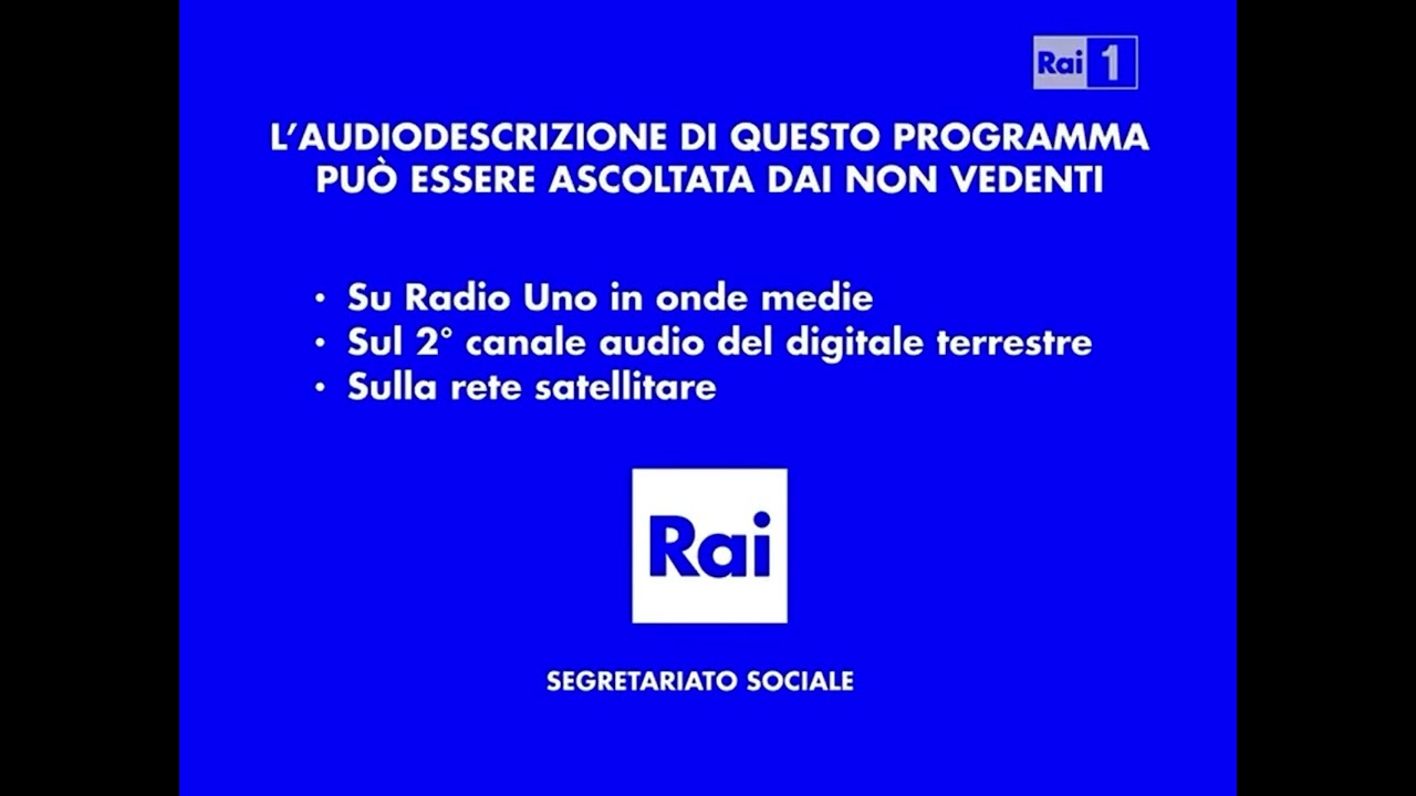 Audio descrizione Rai