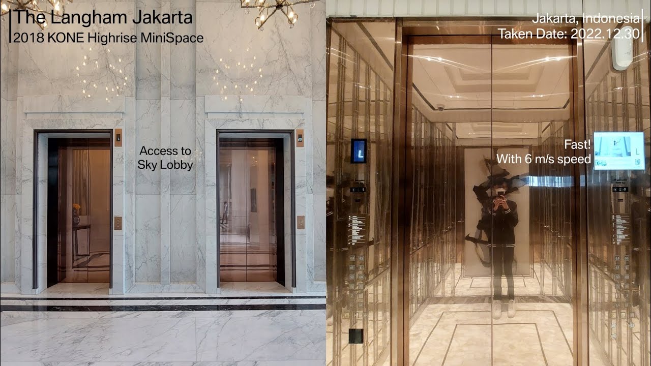 KONE Highrise MiniSpace Traction Elevator at The Langham Jakarta