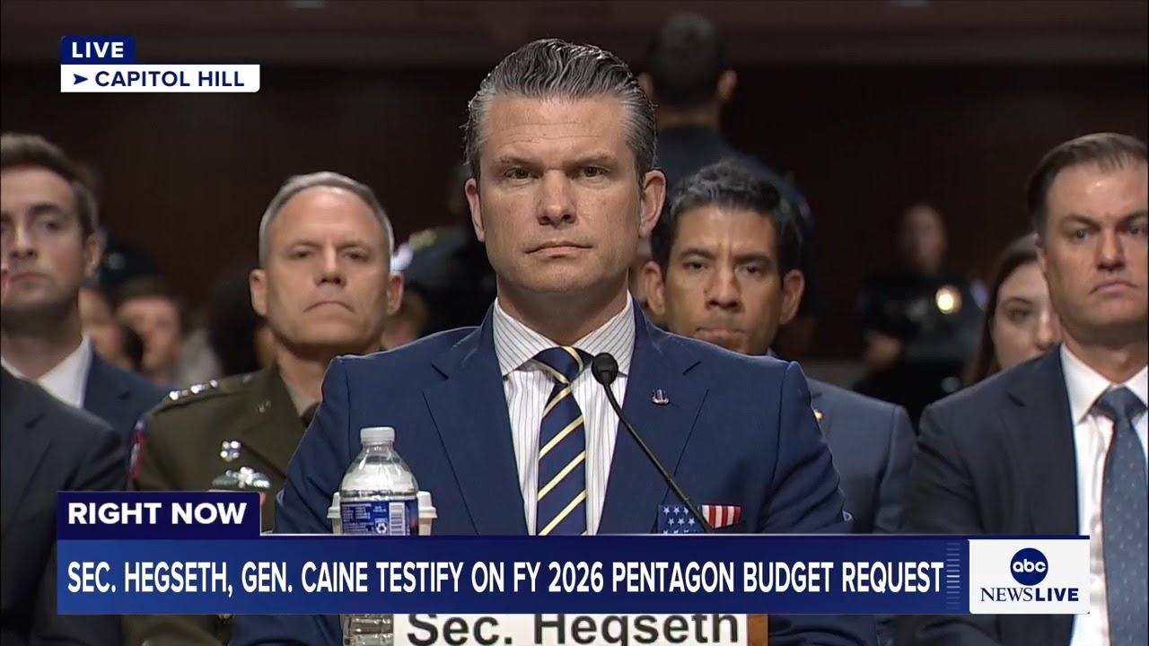 LIVE: Sec. Hegseth, Gen. Caine testify on FY 2026 Pentagon budget request