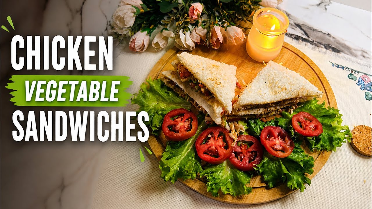 Chicken veg sandwiches 🥪 @Masala magic ny Madiha