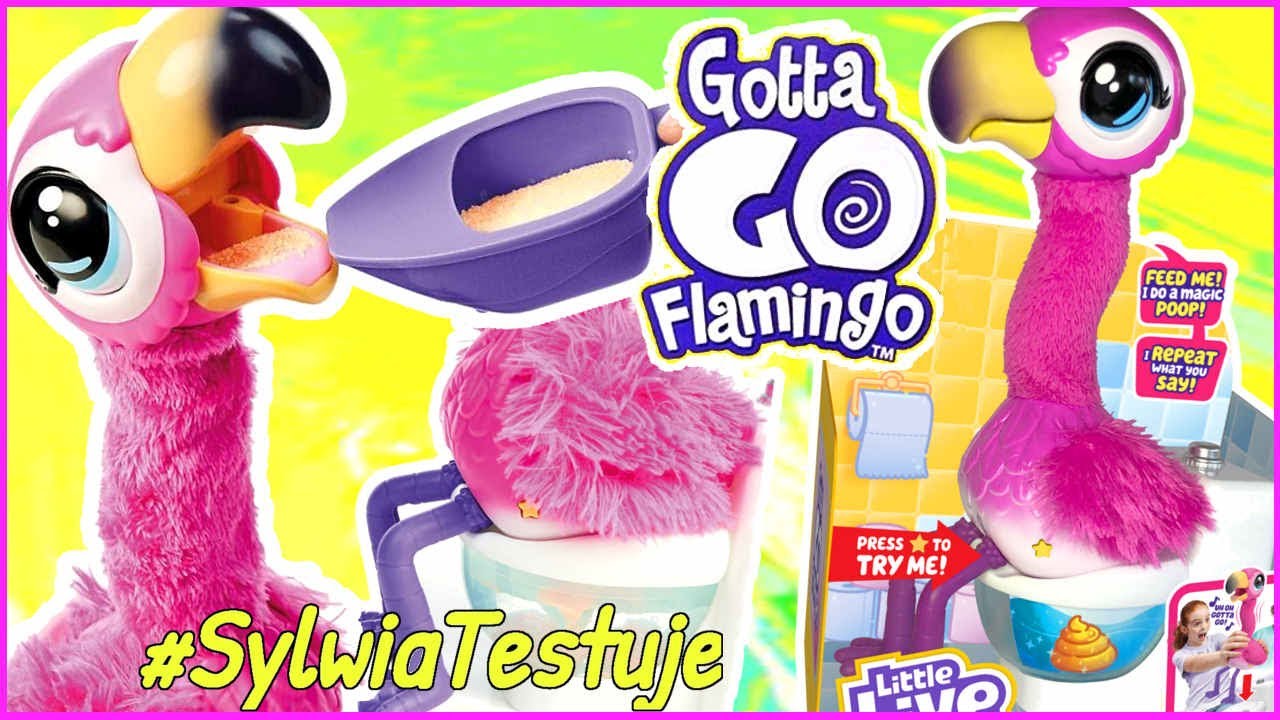 FLAMING, kt&oacute;ry ROBI KUPKĘ i ŚPIEWA 🦩 GOTTA GO FLAMINGO 🎵 LITTLE LIVE PETS 🦩 SylwiaTestuje