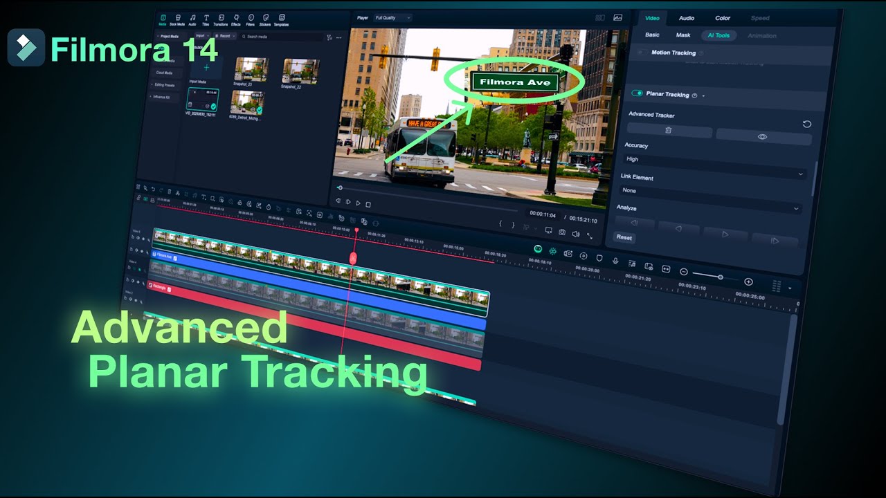 Master Planar Tracking in Filmora 14 (Ultimate Tutorial)