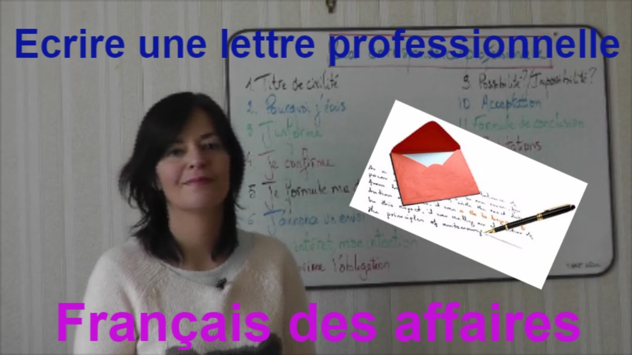 Ecrire une lettre professionnelle