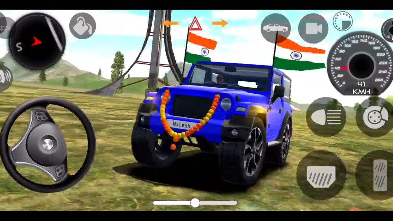 Modified Mahindra Thar Games:Indian Thar  Car GameAndroid Game (part -6)#gaming
