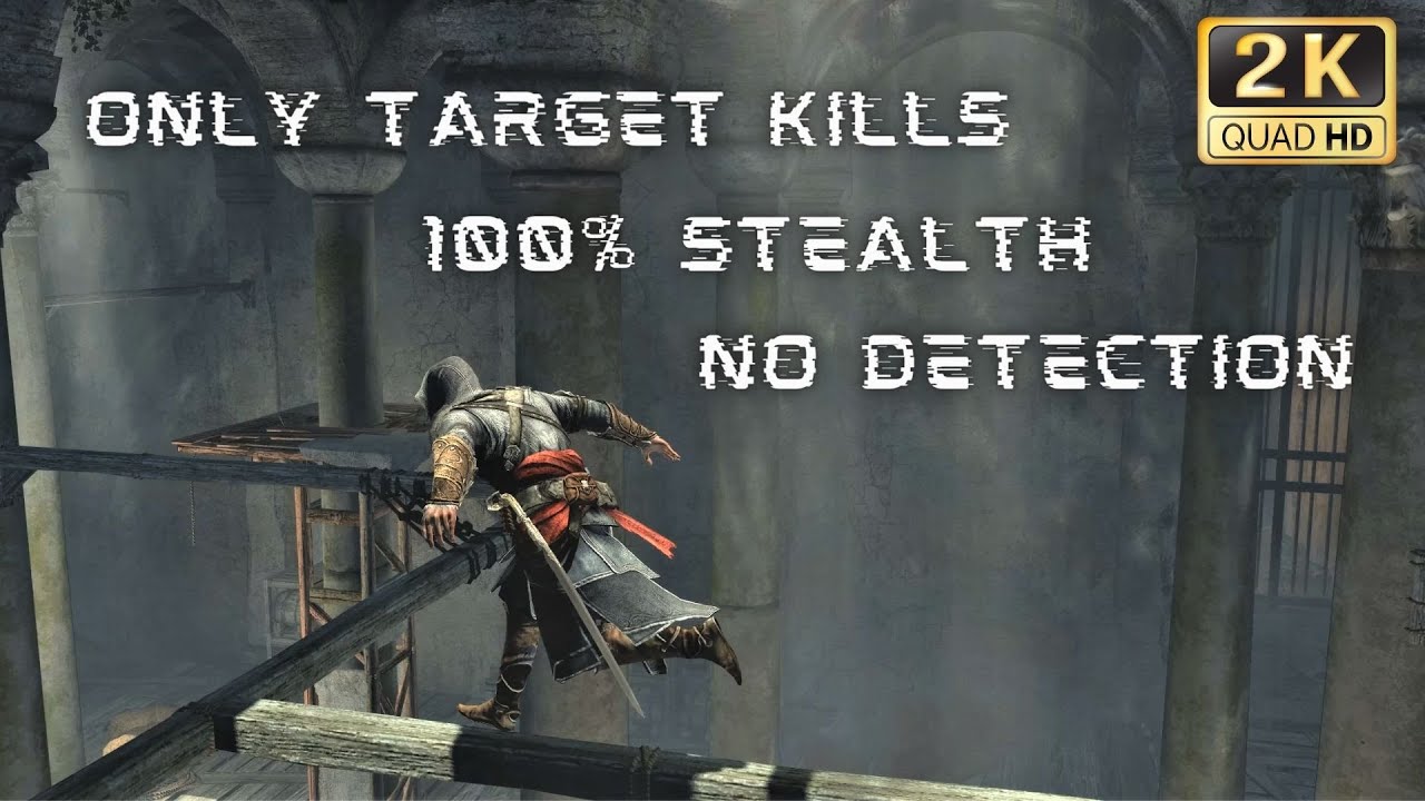 Assassin's Creed Revelations Only Target Kills & No Detection (The Yerebatan cistern)