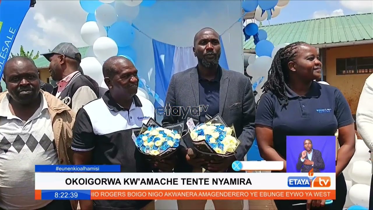 West Mugirango aspiring MP Rodgers Moturi launches a water project for Tente Primary school
