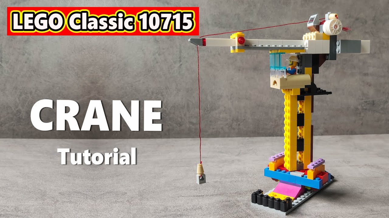 Lego Tutorial CRANE (moc) | LEGO Classic 10715