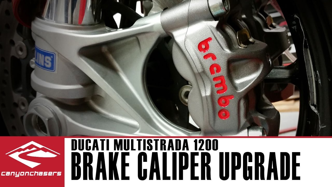 How to install upgraded Brembo M50 brake calipers on a Ducati Multistrada 1200