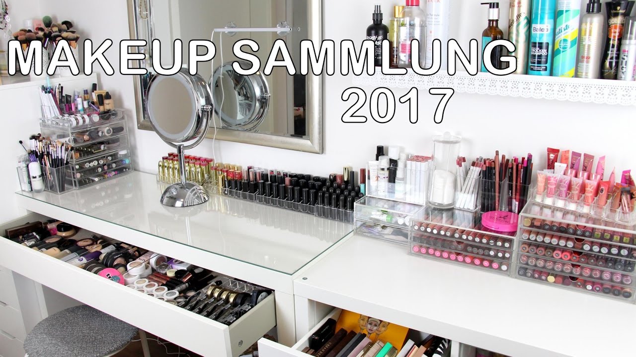 2017 XXL MAKE UP SAMMLUNG & AUFBEWAHRUNG Update | Schminktisch IKEA Möbel | à la Alena