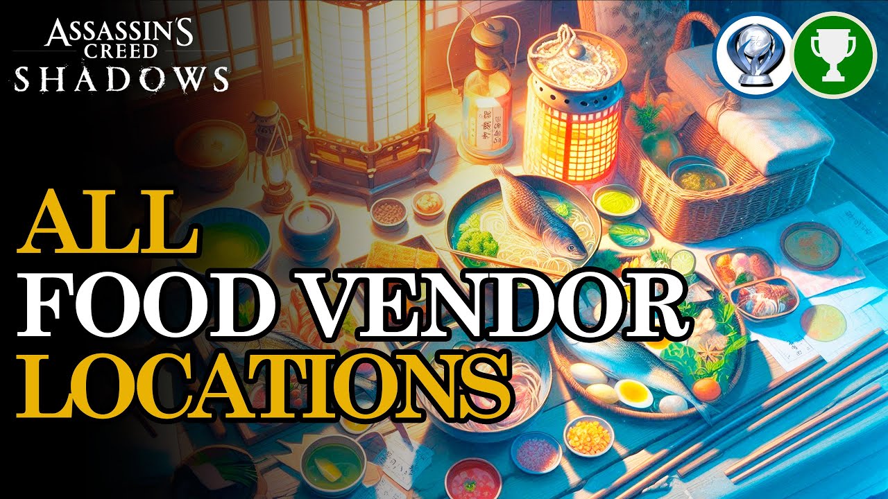 All 16 Food Vendor locations (Find Local Dishes) | Assassin's Creed Shadows