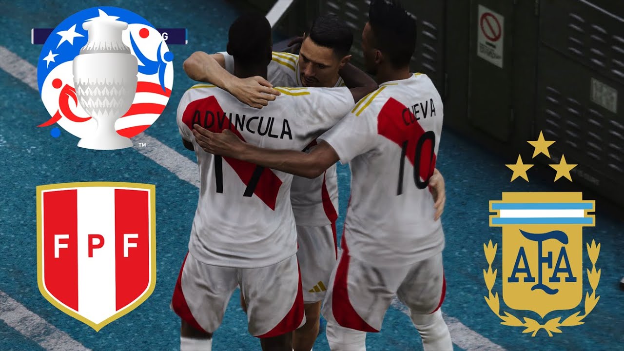 ［PES2021］Jugando Copa America 2024 Grupo A Argentina vs Peru Gameplay sin comentarios