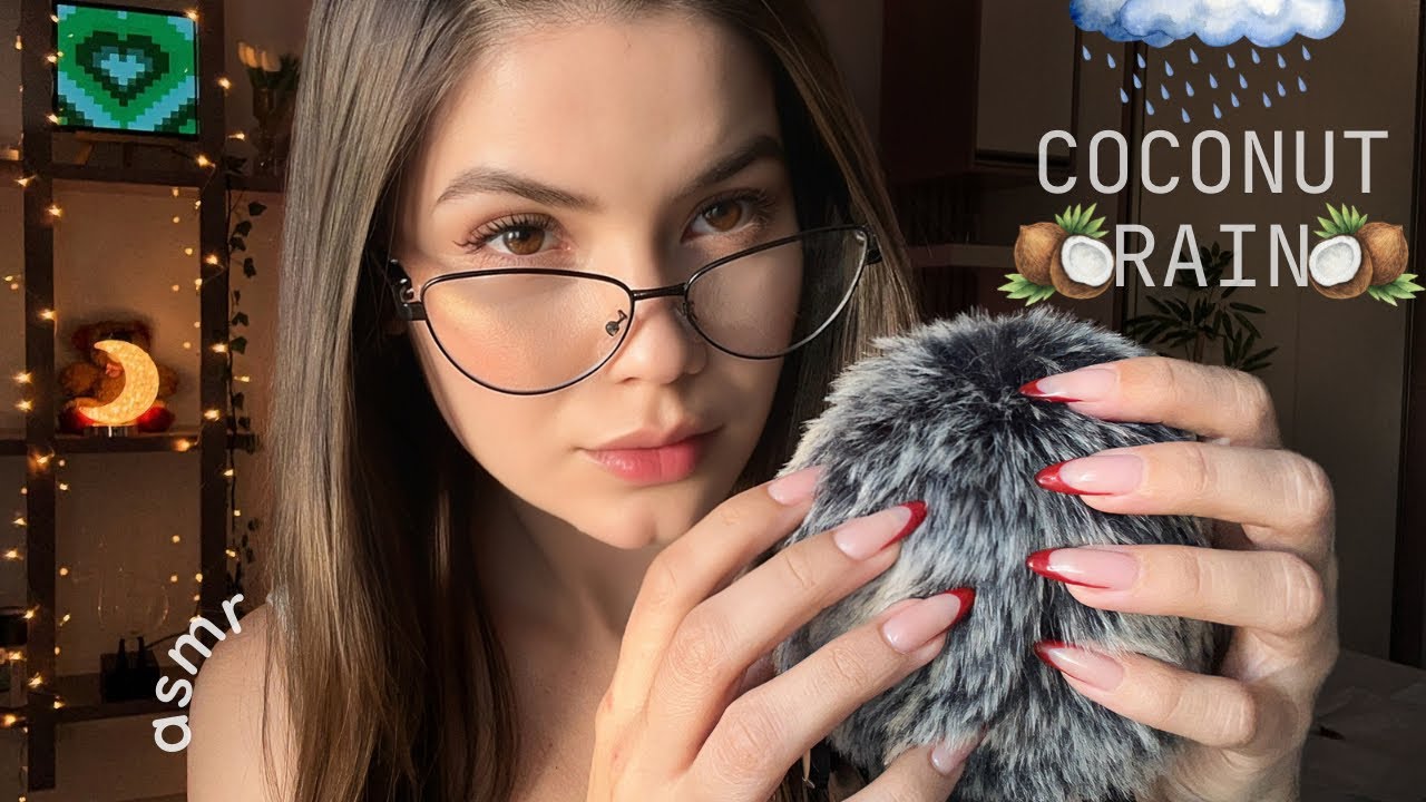 ASMR Coconut Rain 🥥🌧️ Arrepios Chovendo no seu Cérebro 😵‍💫💦
