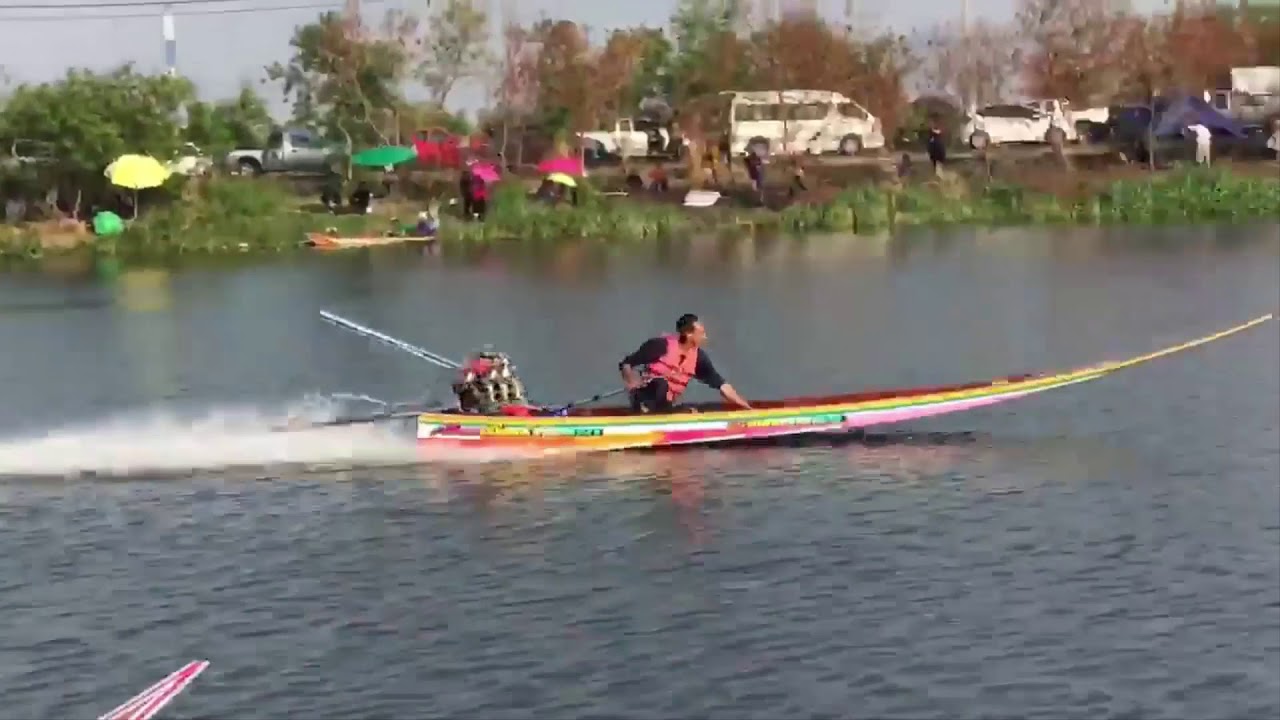 แข่งเรือสองตอน สนาม คลองสงน้ำสุวรรณภูมิ 20/ม.ค/61