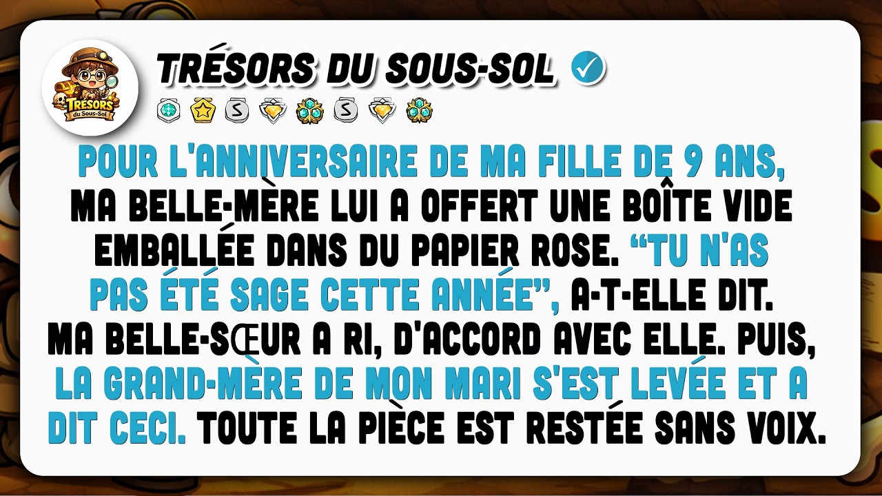 Ma Belle-mère A Offert Une Boîte Vide À Ma Fille De 9 Ans Comme Cadeau D'anniversaire.
