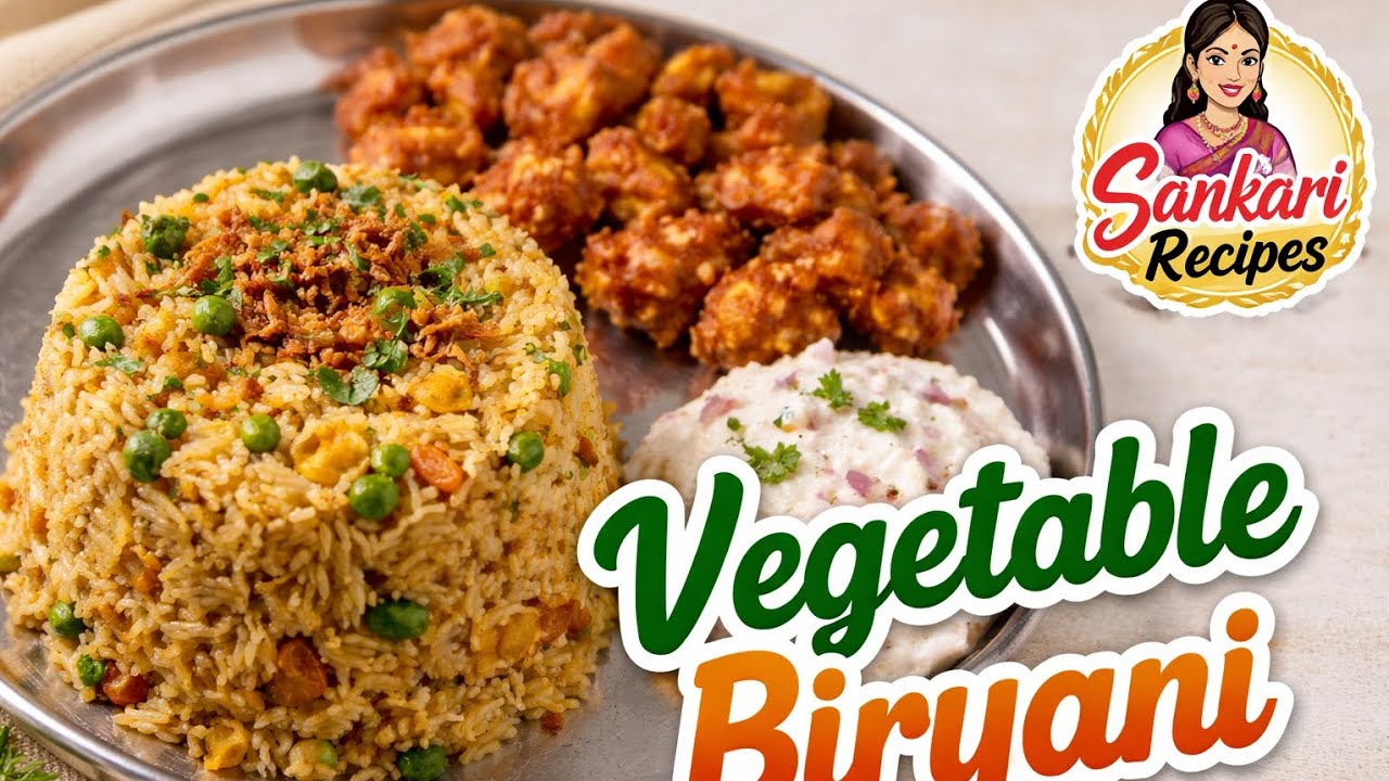 Healthy & Tasty Vegetable Biryani🍲 | Easy Homemade Recipe😍