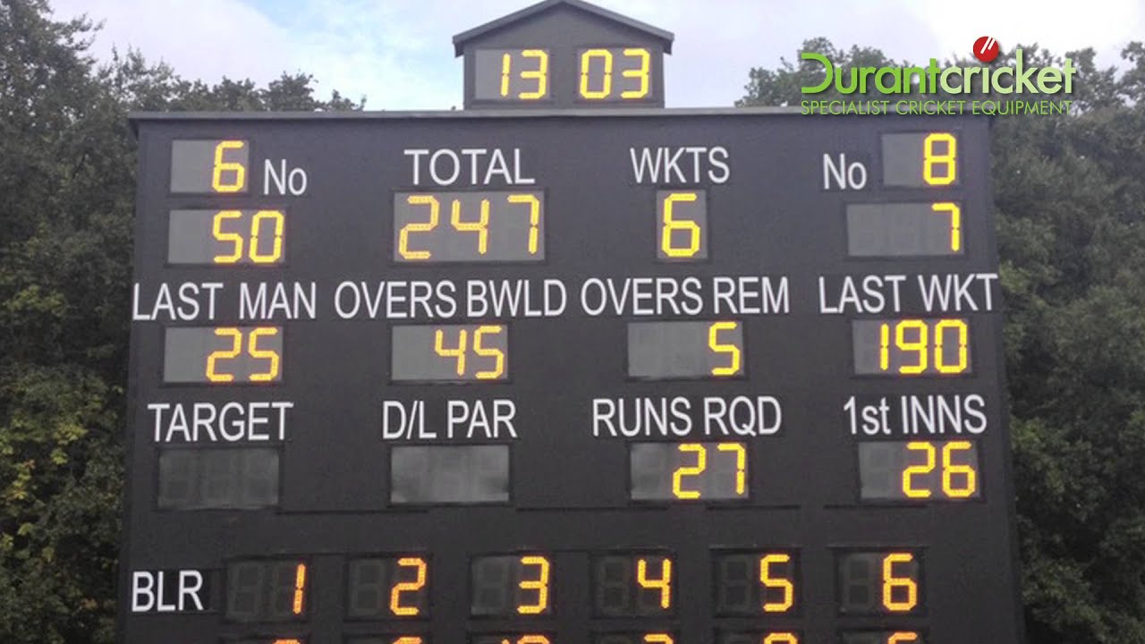Durant Cricket DC28 electronic scoreboard
