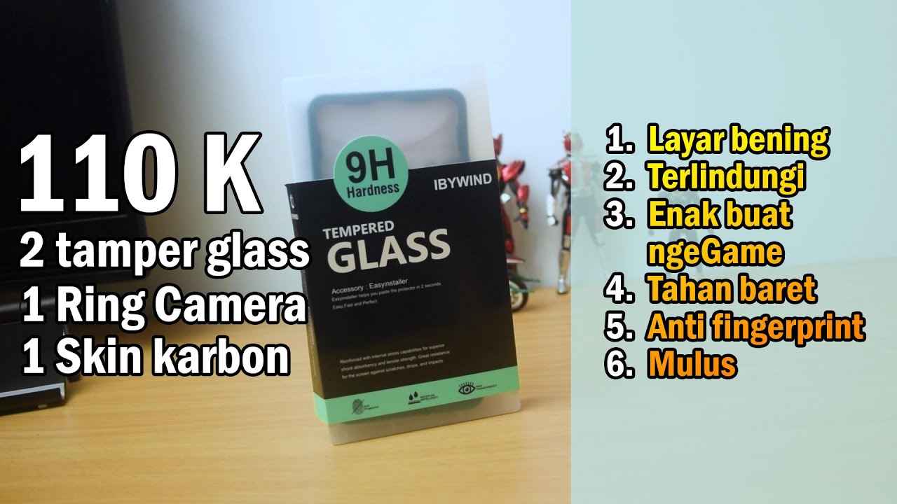 Ganti ScreenGuard Poco F3 !! IBYWIND Tamper Glass 9H Bagus juga ternyata
