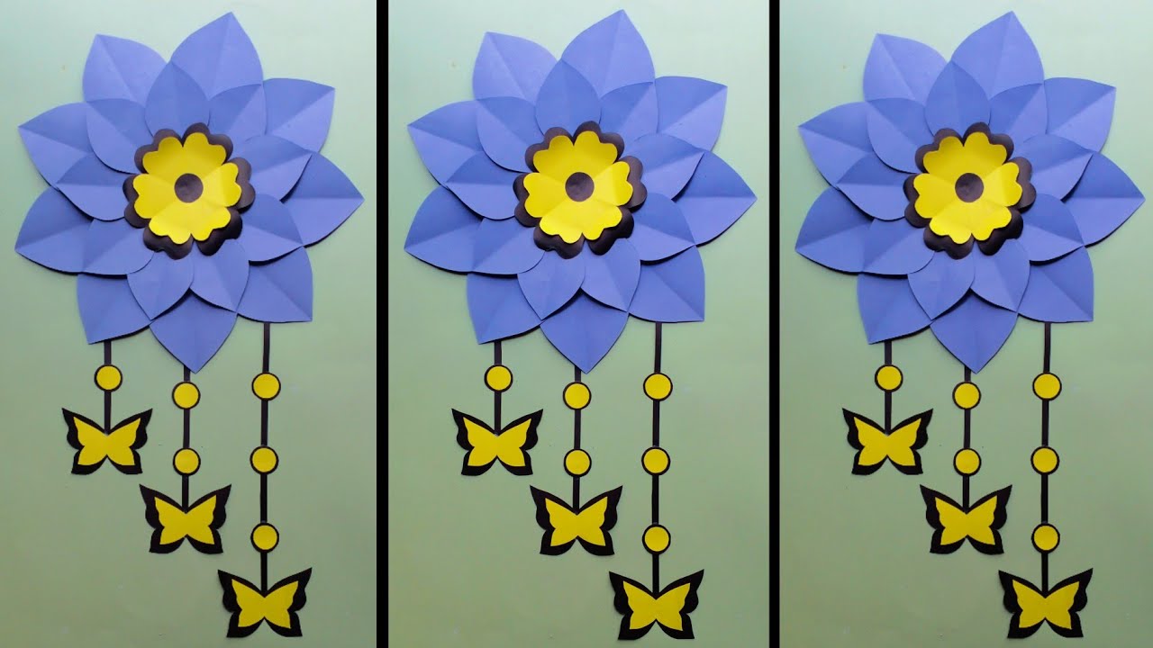 Unique Flower Wall Hanging|| Quick Paper Craft for Home decoration|| Easy Wallmate|| Diy Wall Decor