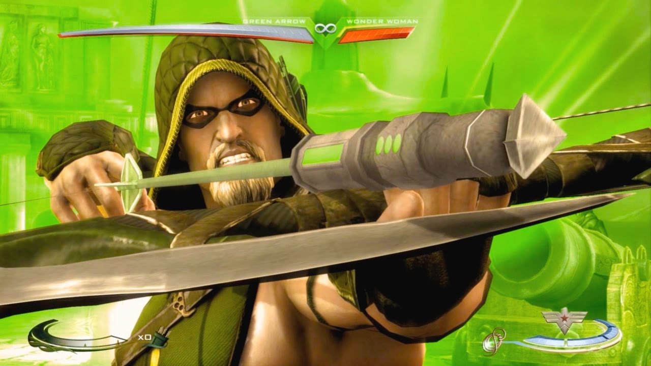 Injustice: Gods Among Us - Green Arrow Super Move on all Characters 4K 60FPS gameplay All Costumes