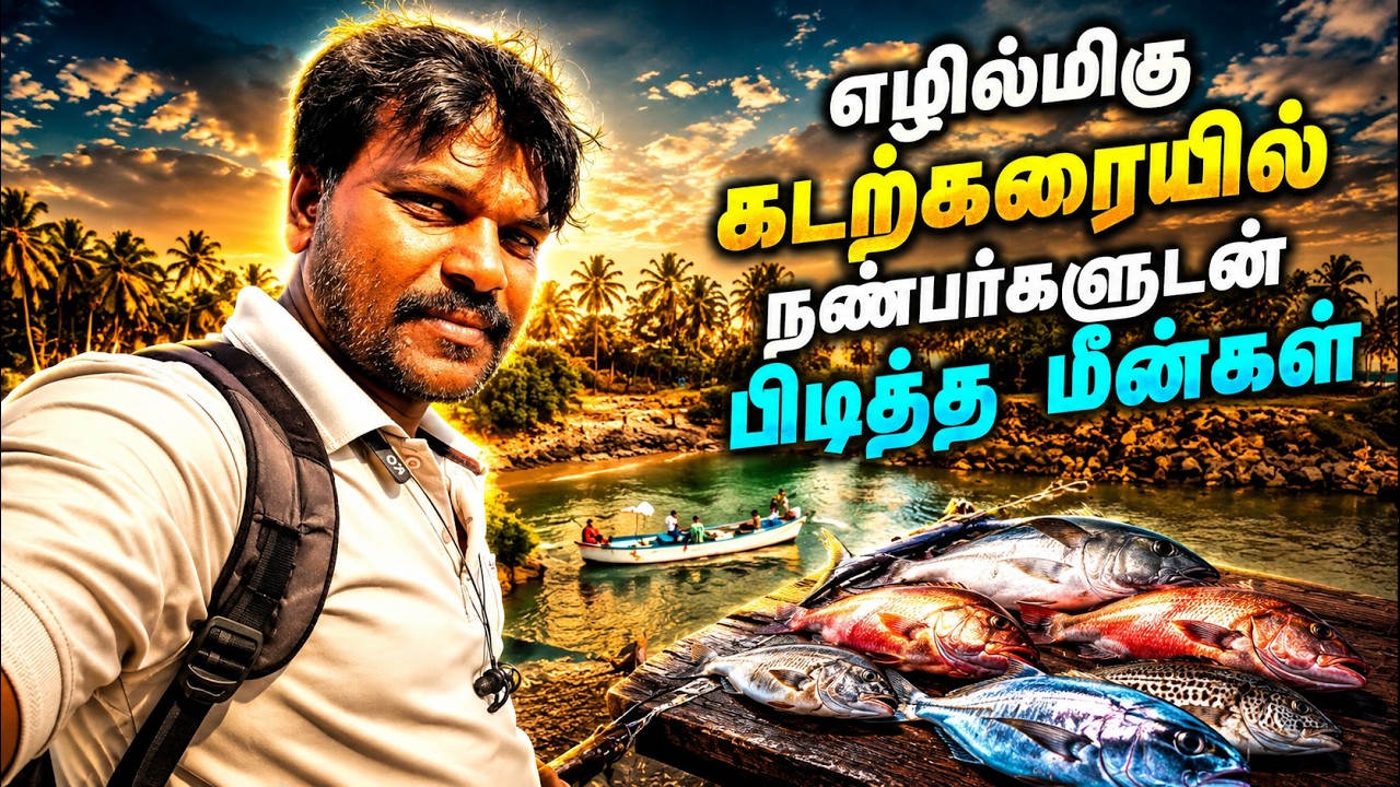 எழில்மிகு கடற்கரையில் நண்பர்களுடன் பிடித்த மீன்கள் - Lemurian Tamil (லெமூரியன் தமிழ்)