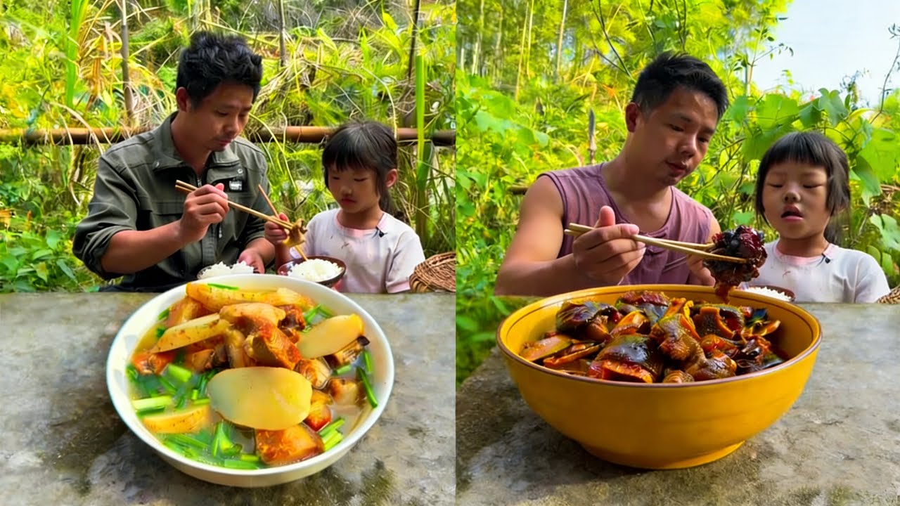 【天麻燉肉】自從她媽媽走了以後，媛媛就像是這個家的女主人一樣，她主內，我主外，每天忙得不可開交……#food #大熱門 #筍工 #美食分享日常 #家庭菜