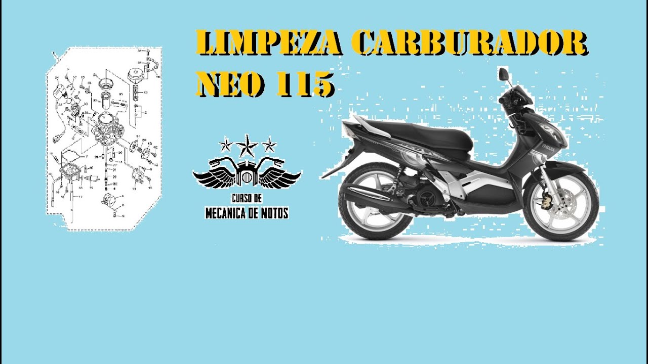 Limpeza de carburador da Yamaha NEO 115 por Flaviano Araújo