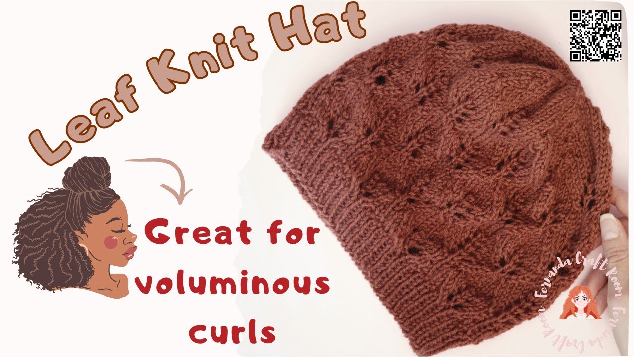 # 171 [] 𝗙𝗿𝗲𝗲 𝗟𝗲𝗮𝗳 𝗞𝗻𝗶𝘁 𝗛𝗮𝘁 𝗣𝗮𝘁𝘁𝗲𝗿𝗻🍃 | Easy Winter Knitting Tutorial (Beginner-Friendly)