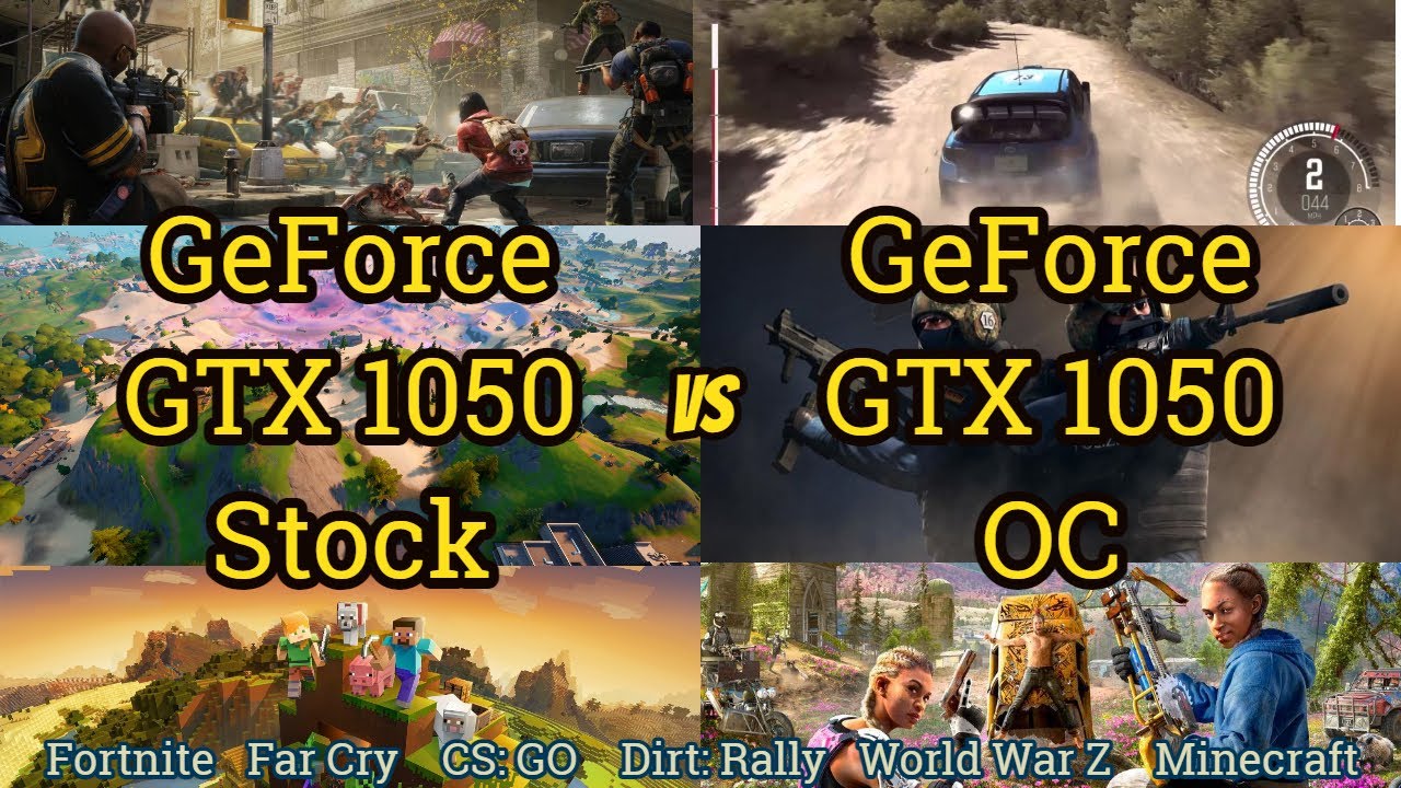 GeForce GTX 1050 Stock VS Overclocked in 6 Games 2021