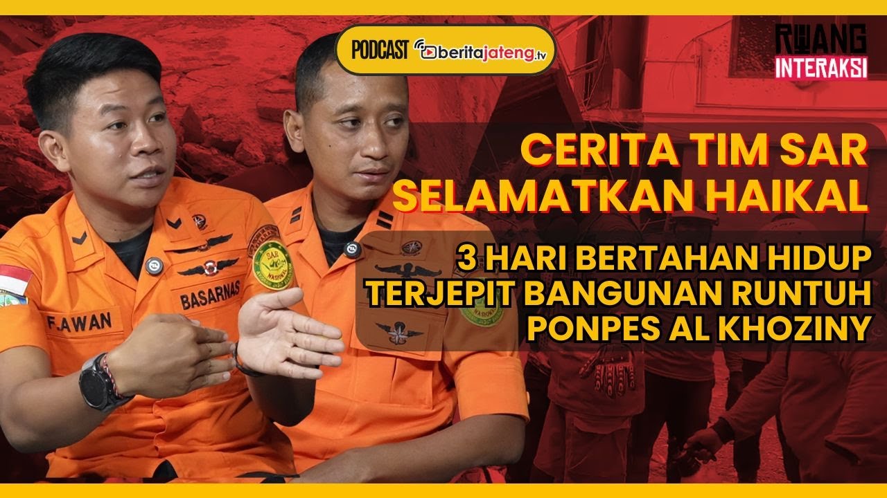 TRAGEDI PONPES AL KHOZINY, TIM SAR BIKIN GORONG GORONG EVAKUASI KORBAN DARI RERUNTUHAN