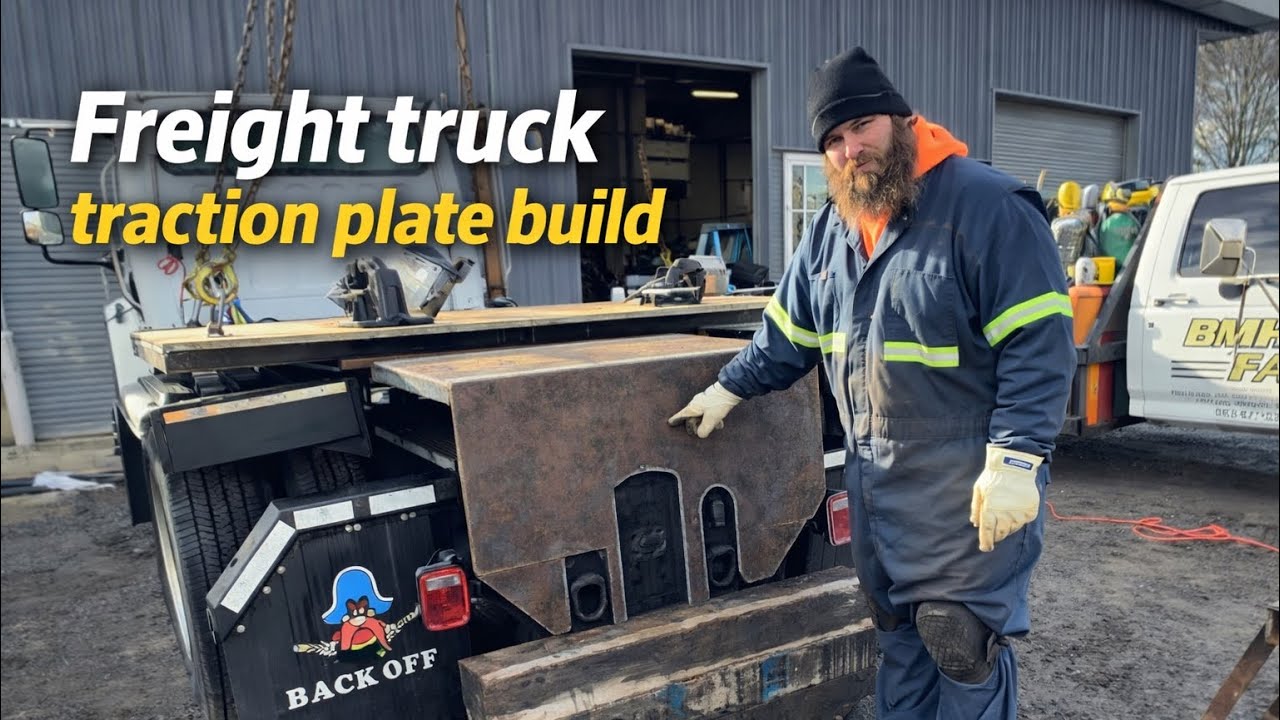 Freight truck traction plate build