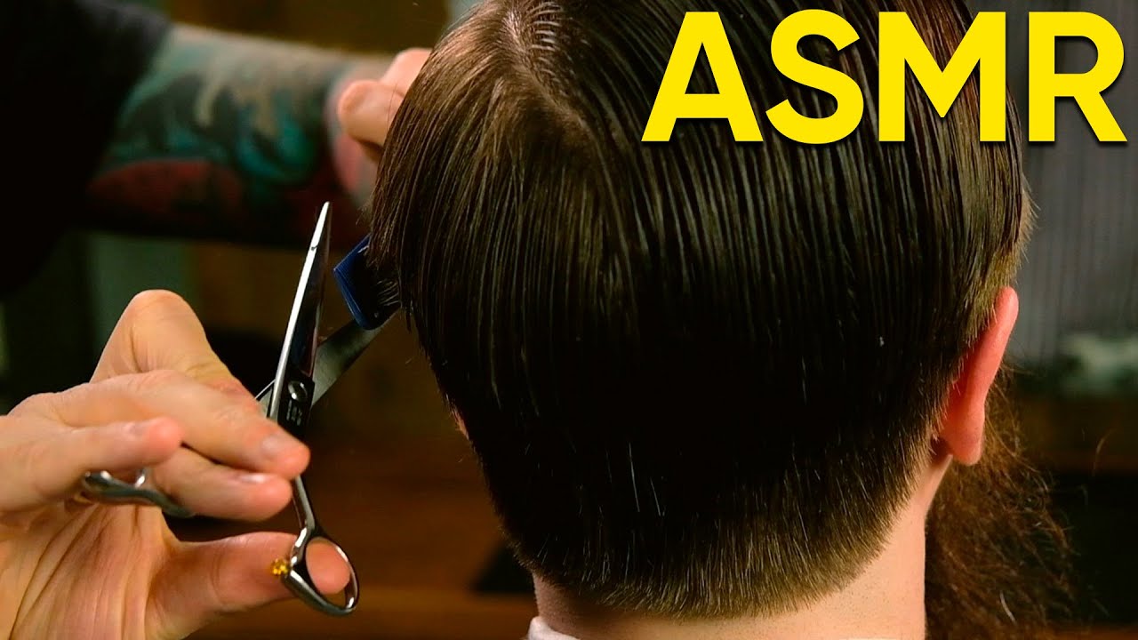 Идеальная стрижка только ножницами для идеального сна!💈 ASMR БАРБЕР