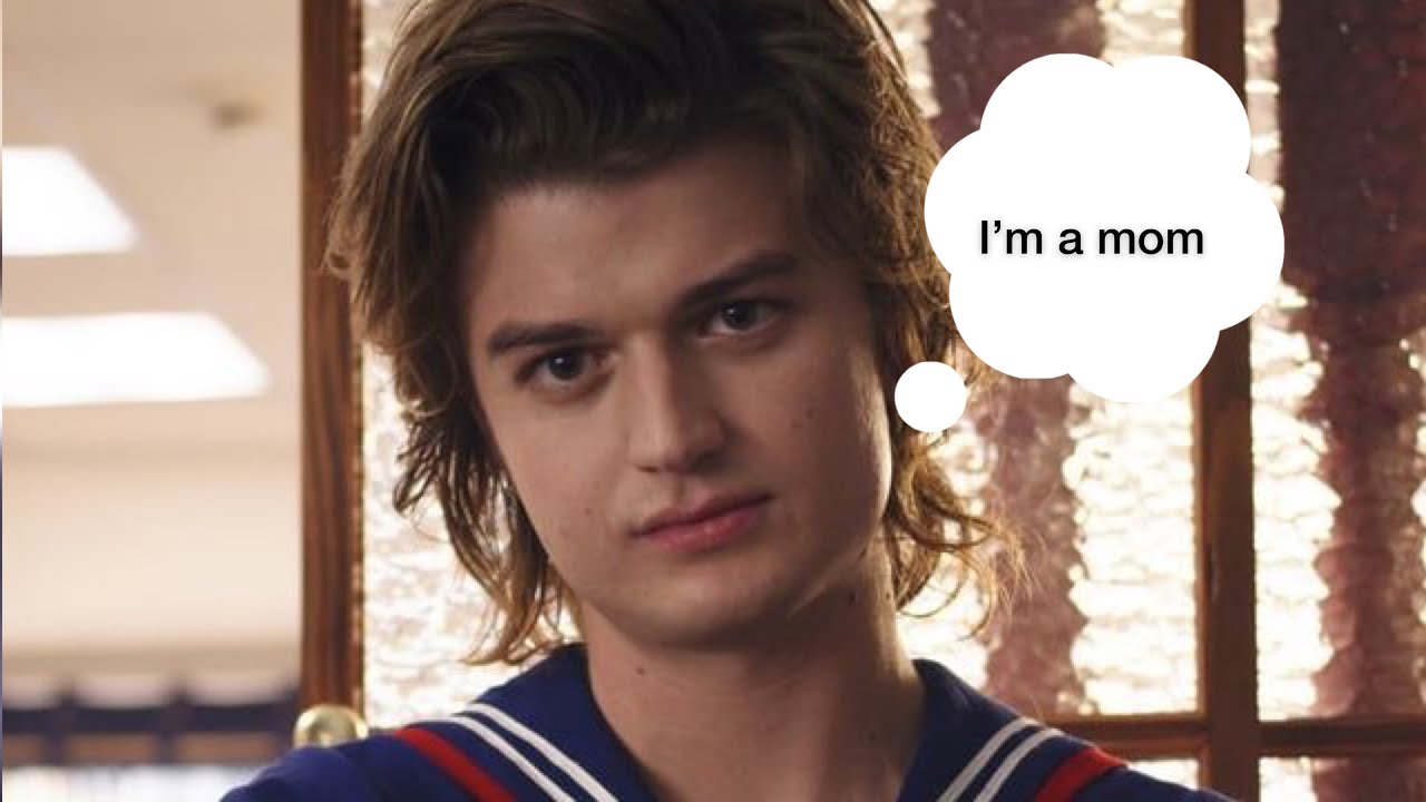 Steve Harrington being a mom for almost 10 minutes